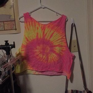 Tie dye tank top made out of tshirt